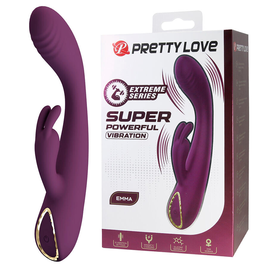 Pretty Love - Emma Vibrateur Violet Rabbit avec Stimulateur