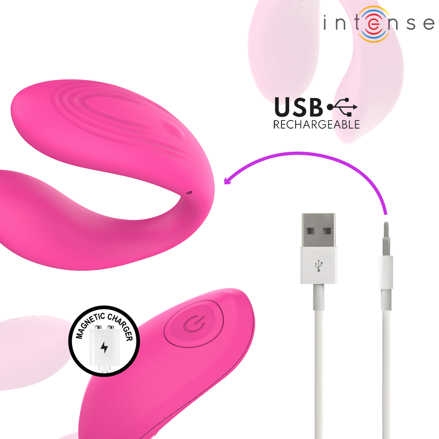 Intense - Nora Stimulateur à Pince Vibrante Rose