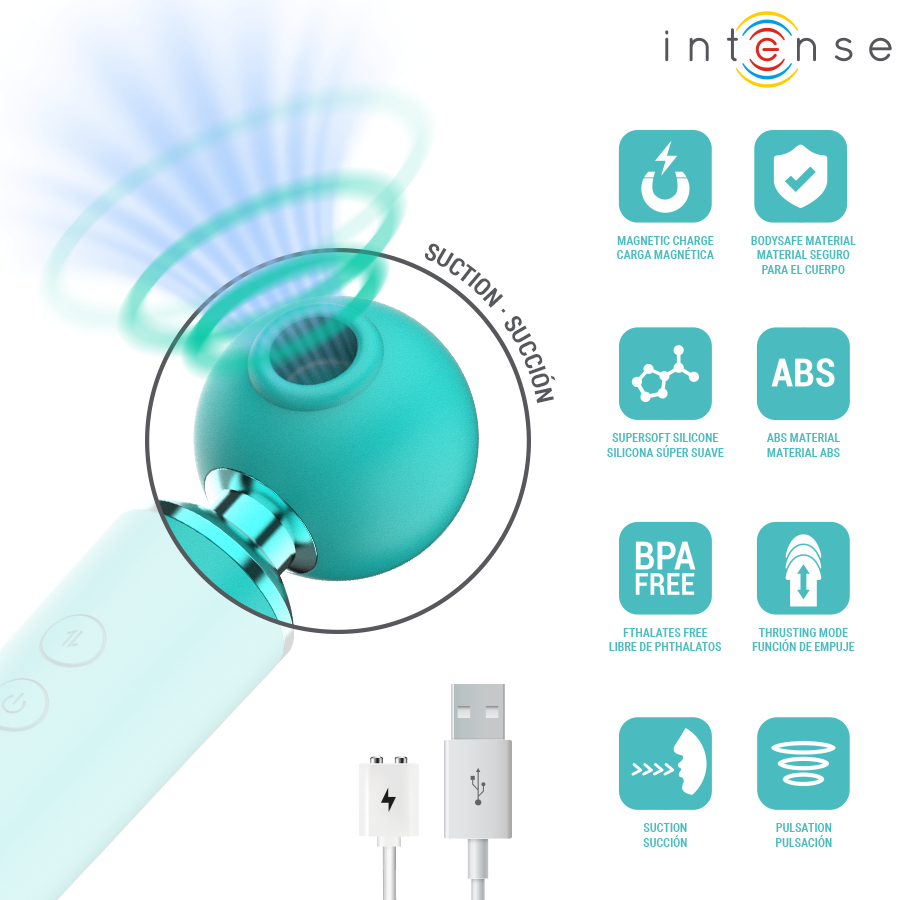 Intense - Hamby Stimulateur Multifonctionnel à Succion et Vibration
