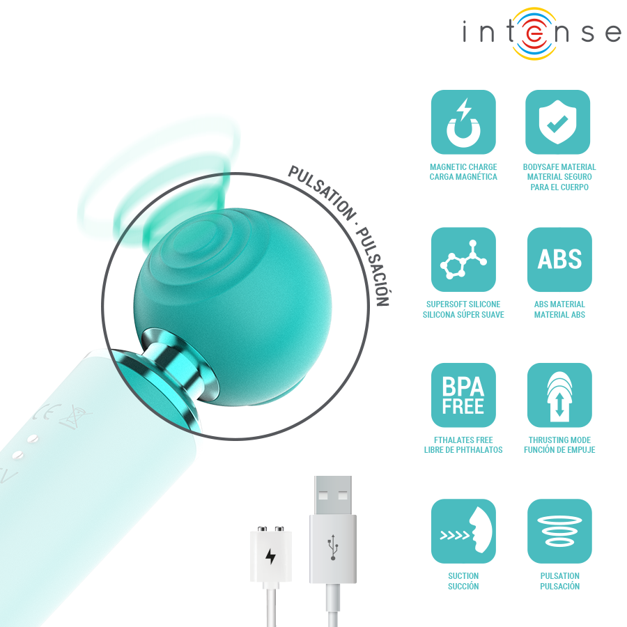 Intense - Hamby Stimulateur Multifonctionnel à Succion et Vibration