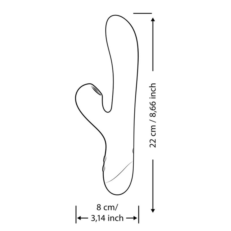 Romp - Pulse Vibrateur Double Point G Rabbit Bleu Électrique