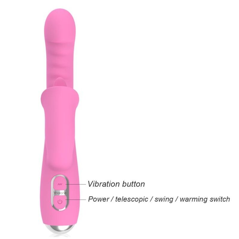 Nalone - T-may Vibrateur Lapin Magic Stick Rose