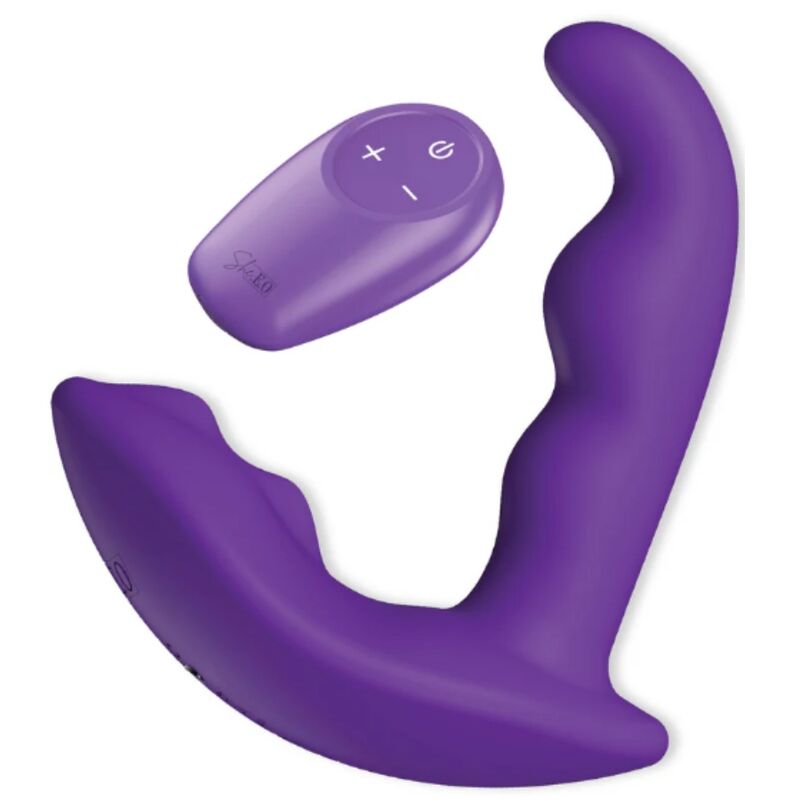 She.e.o - Stimulateur Anal Vibrant Rotatif avec Télécommande Violet