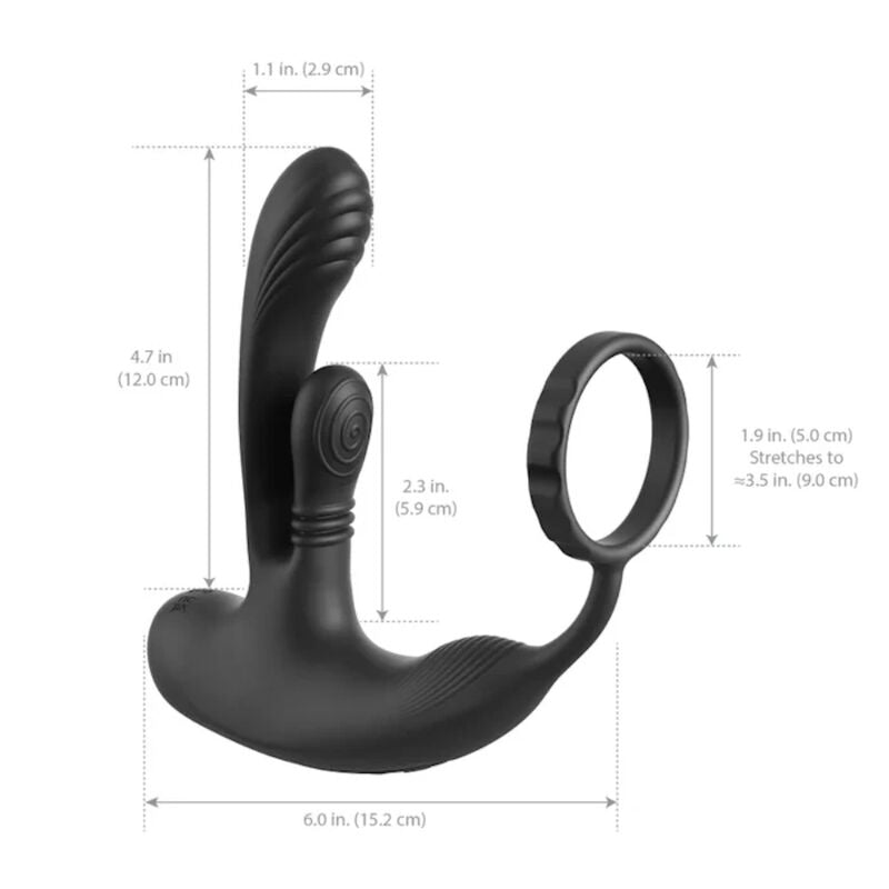 Anal Fantasy Elite - Stimulateur Anal et Périnéal Rechargeable Ass-gasm Intimotion
