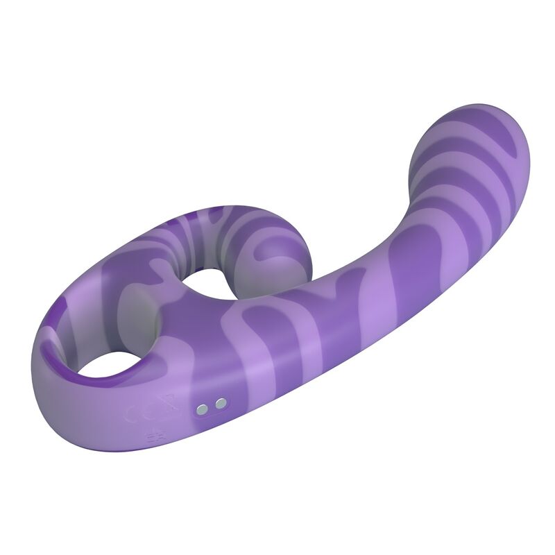 Pretty Love - Vibrateur Double Embout avec Poignée 19 Cm Ø 3,5 Cm Violet