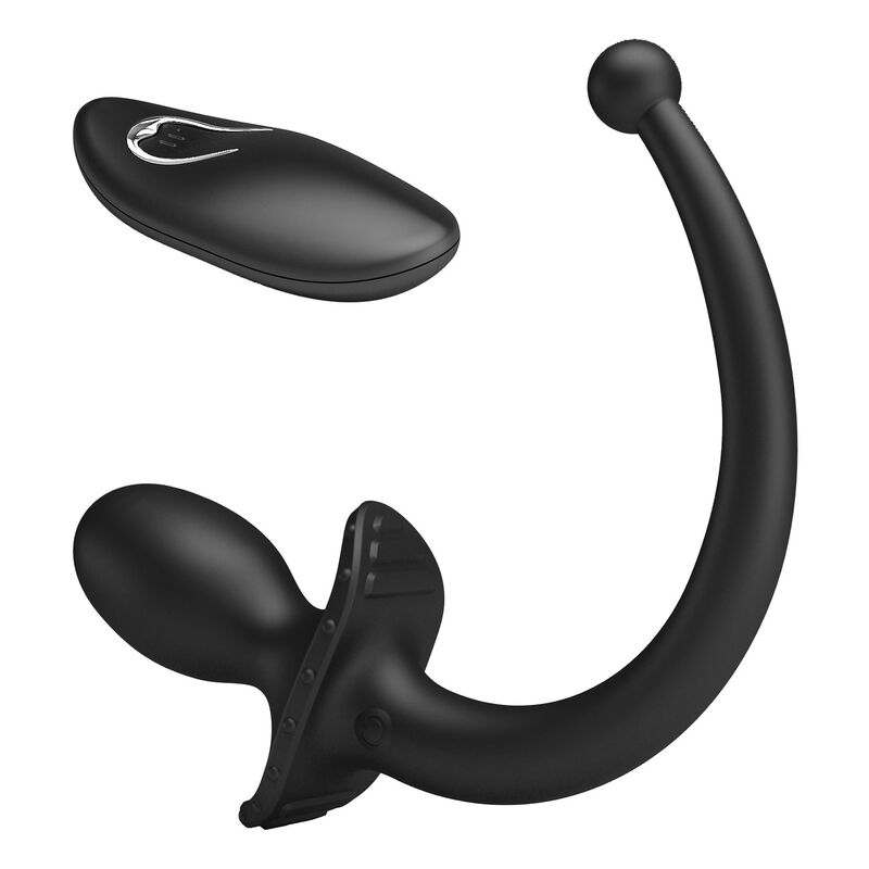 Mr Play - Vibrateur Anal et Périnéumien Noir avec Télécommande sans Fil