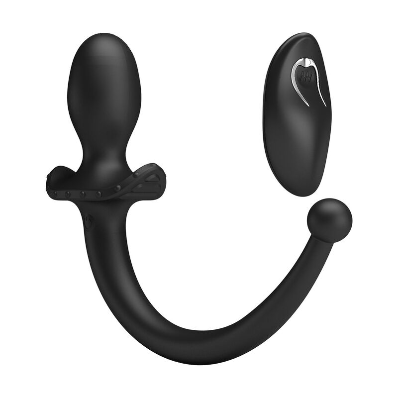 Mr Play - Vibrateur Anal et Périnéumien Noir avec Télécommande sans Fil