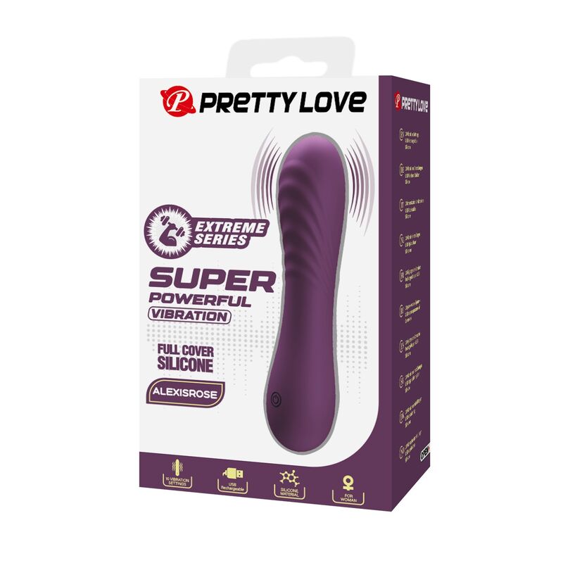 Pretty Love - Vibrateur Rechargeable Alexisrose 10 Fonctions Violet