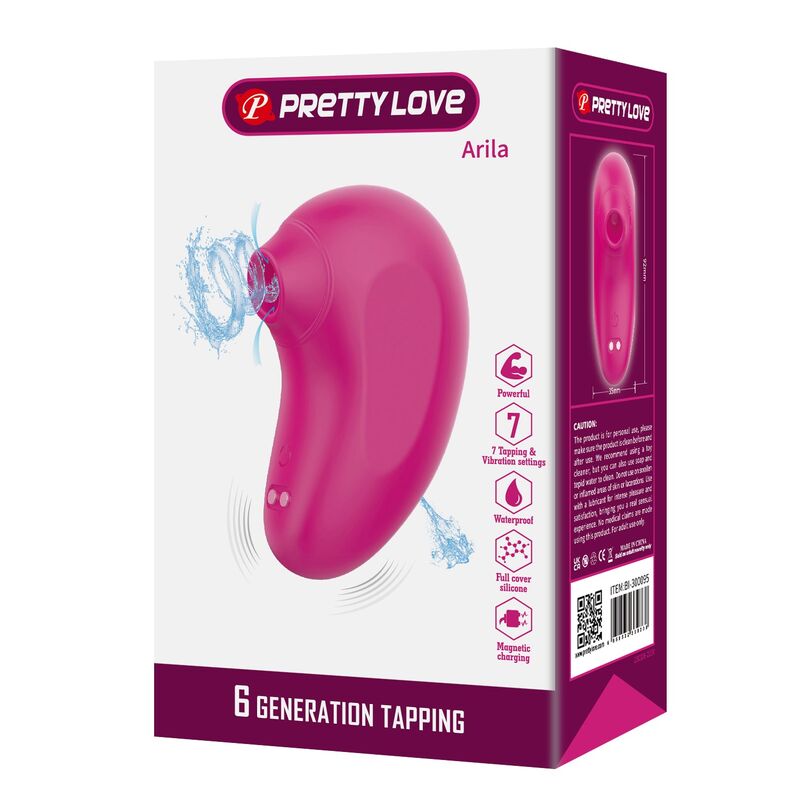 Pretty Love - Stimulateur Clitorial Rechargeable Arila avec Vibration Rose