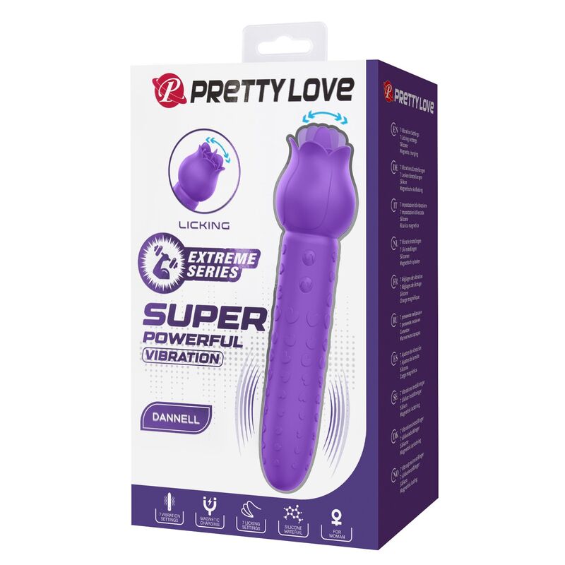Pretty Love - Vibrateur Stimulateur Oral et Clitorial Rechargeable Dannell Violet
