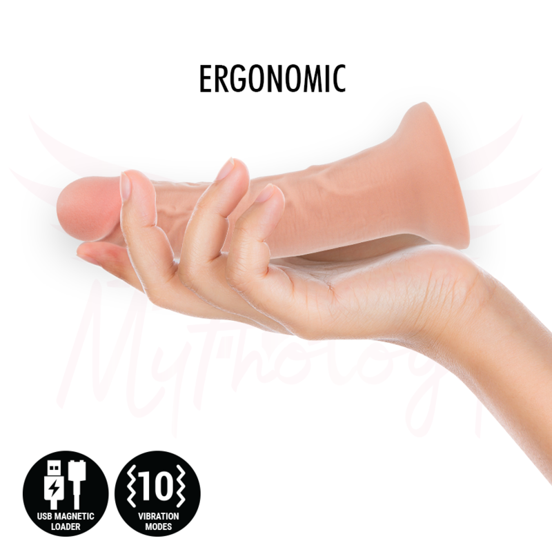Mythology - Asher Original Dildo S - Vibromasseur + Télécommande avec Technologie sans Fil Watchme