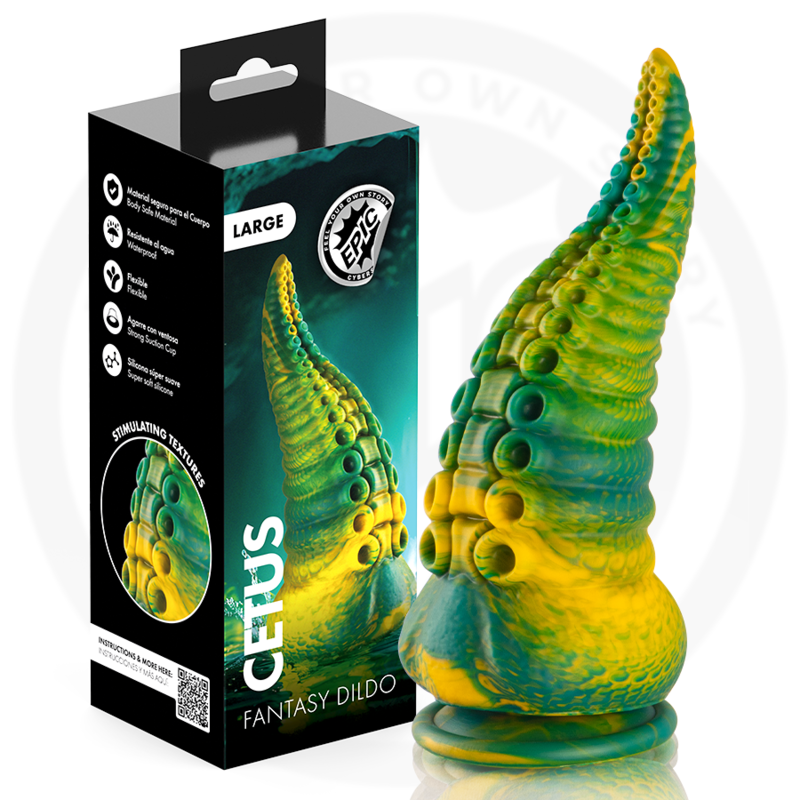 Epic - Godemichet Tentacule Vert Cetus Grande Taille