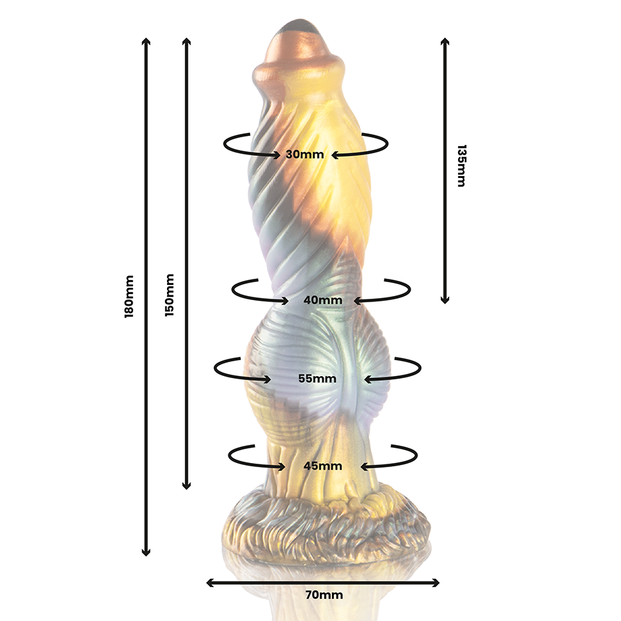 Epic - Phoenix Dildo la Résurgence du Plaisir Télécommande Rechargeable