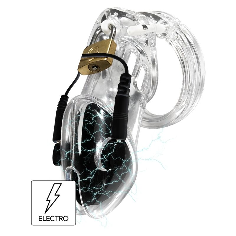 Hidden Desire - Cage à Pénis Électro Extrême avec Télécommande Transparente