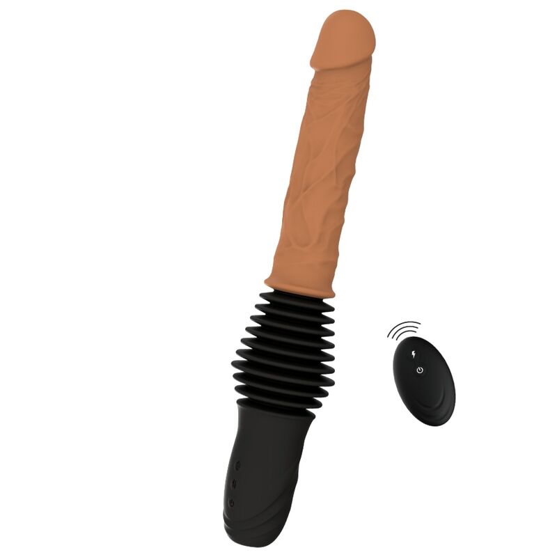 Hidden Desire - Inferno Vibrateur à Double Pénétration Réaliste avec Télécommande 40,5 Cm Teint Clair