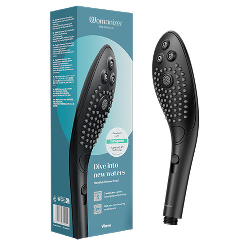 Womanizer - Pommeau de Douche Stimulant Clitorial Wave Noir