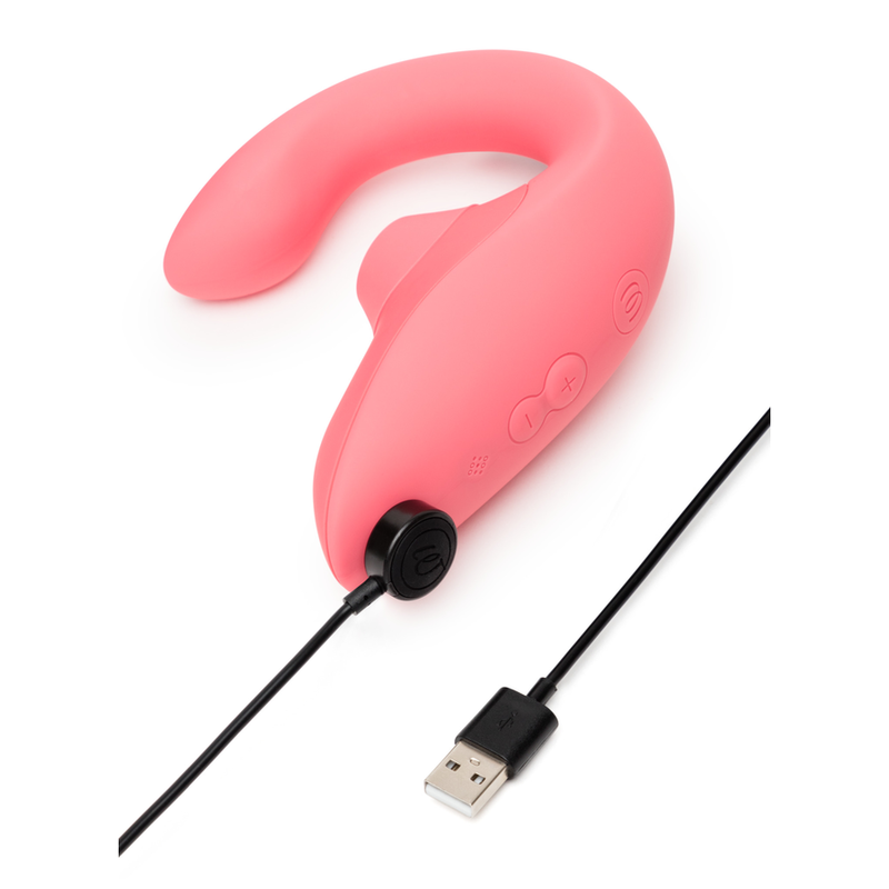 Womanizer - Vibrateur Stimulateur Blend Rabbit Rose Vibrante