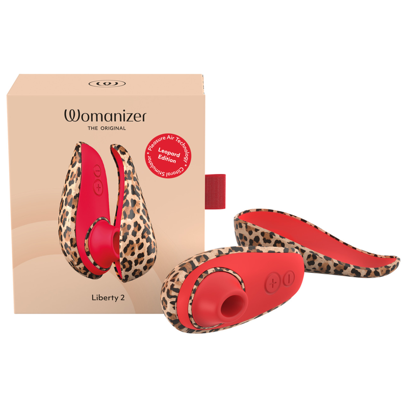 Womanizer - Liberty 2 Stimulateur Clitorial à Succion 8 Niveaux D'Intensité Imprimé Léopard