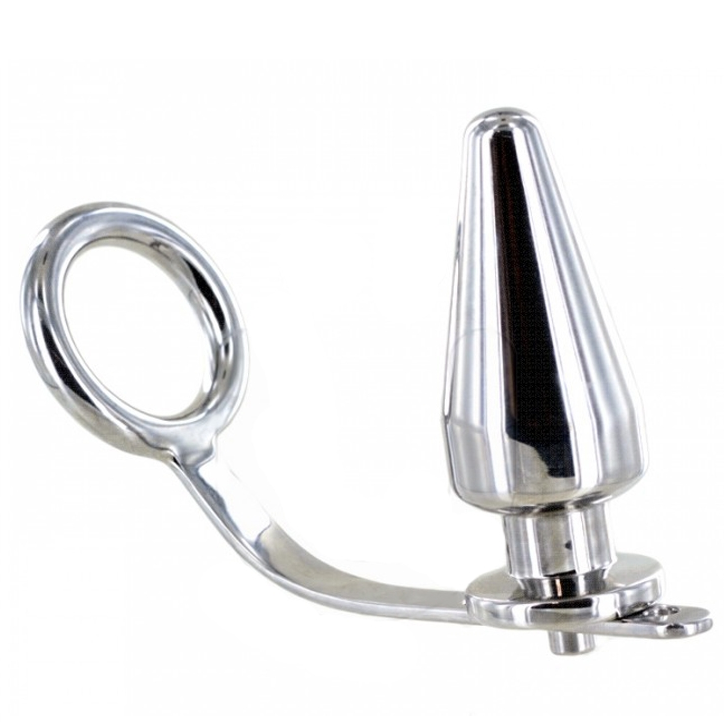 Metal Hard - Anneau en Acier avec Plug Anal 80 X 55 Mm