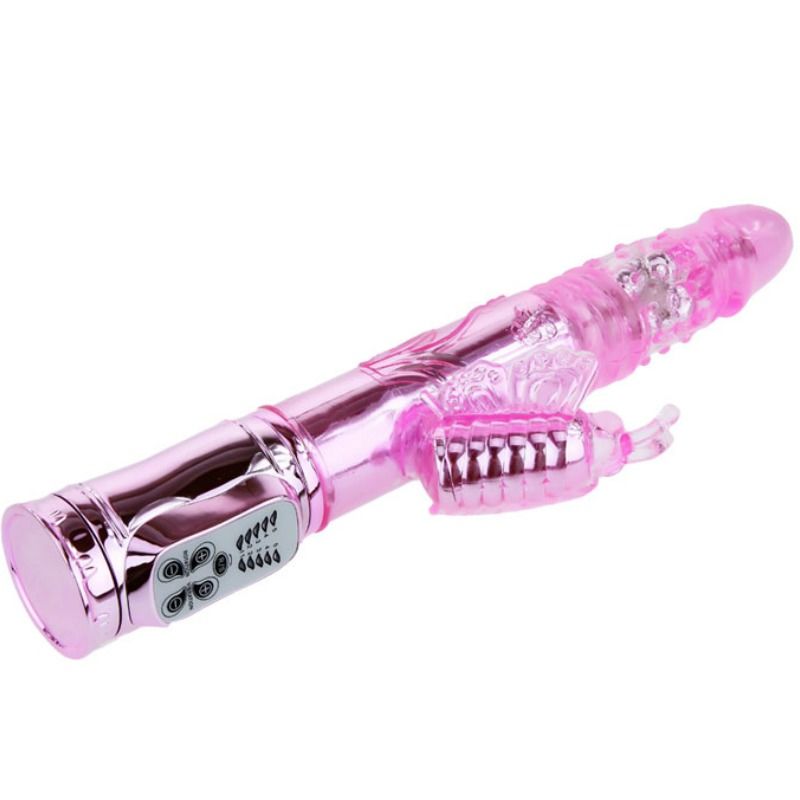 Baile - Vibrateur Rechargeable avec Stimulateur de Papillon Rotation et Throbbing