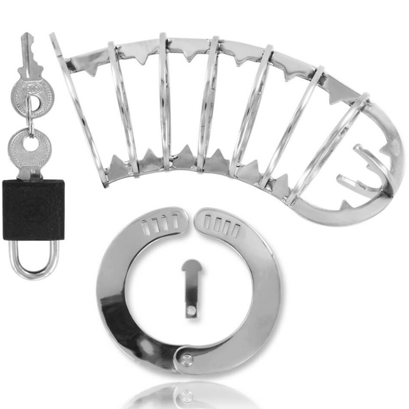 Metal Hard - Cage Pénis avec Serrure de Sécurité 14 Cm
