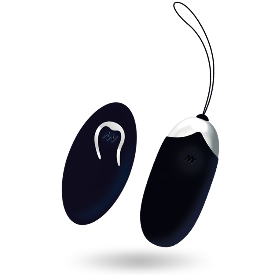 Intense - Oeuf Vibrant Flippy Ii avec Télécommande Noir