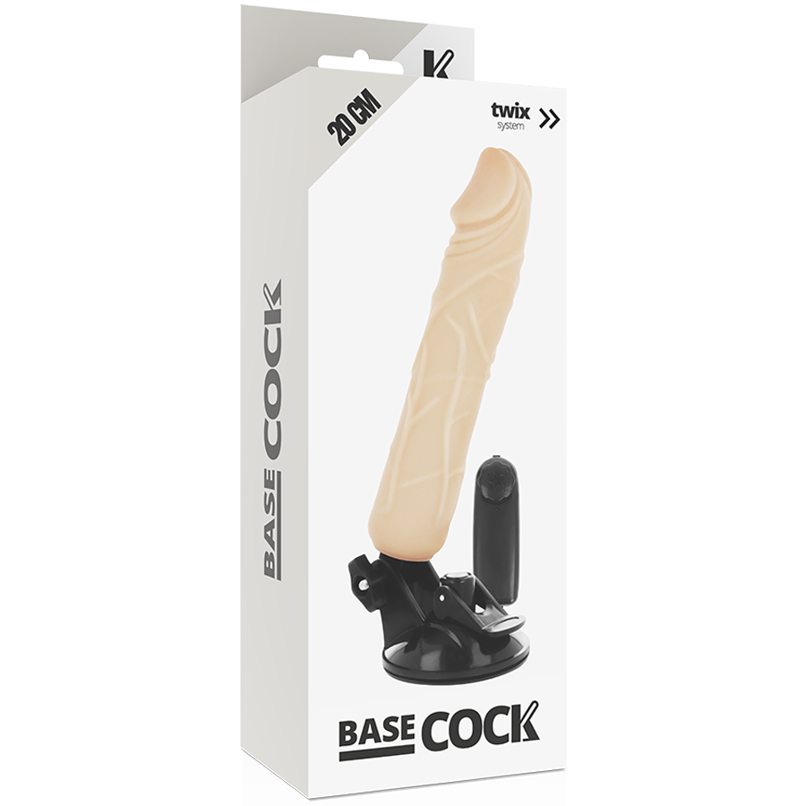 Basecock - Vibrateur Télécommande Naturel Réaliste 20 Cm -o- 4 Cm