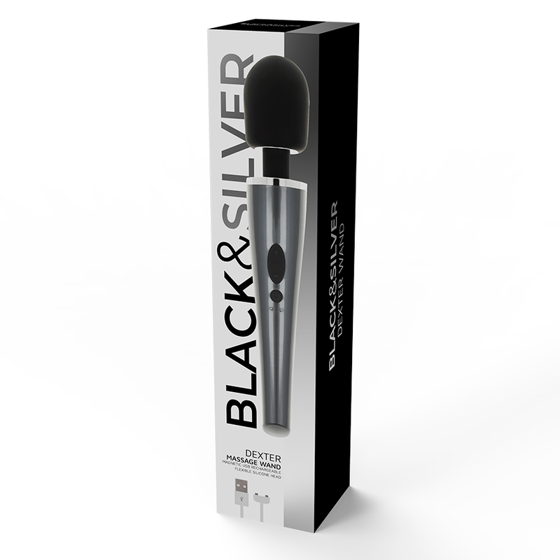 Black&silver - Baguette de Massage Dexter