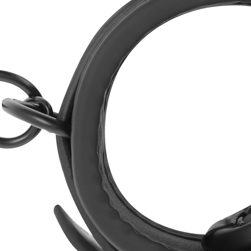 Fetish Submissive - Chevilles en Cuir Végétalien avec Doublure en Noprène