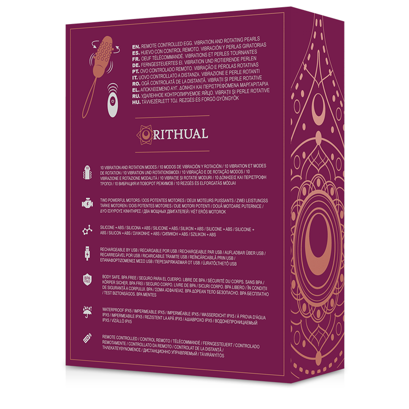 Rithual - Sita Egg Télécommande Rotation des Billes + Vibration