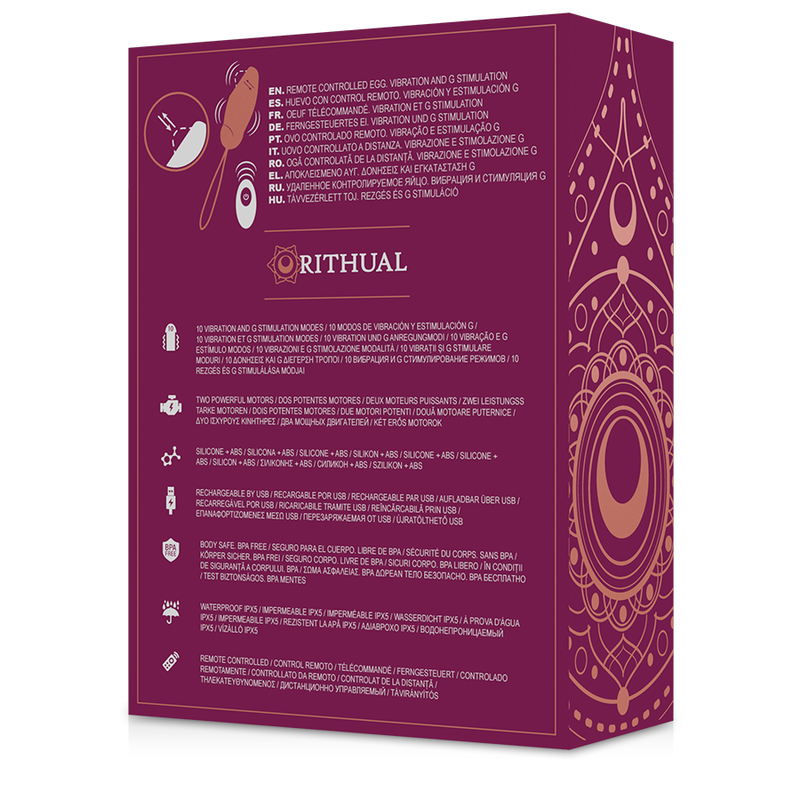 Rithual - Priya Egg Télécommande G-spot + Vibration
