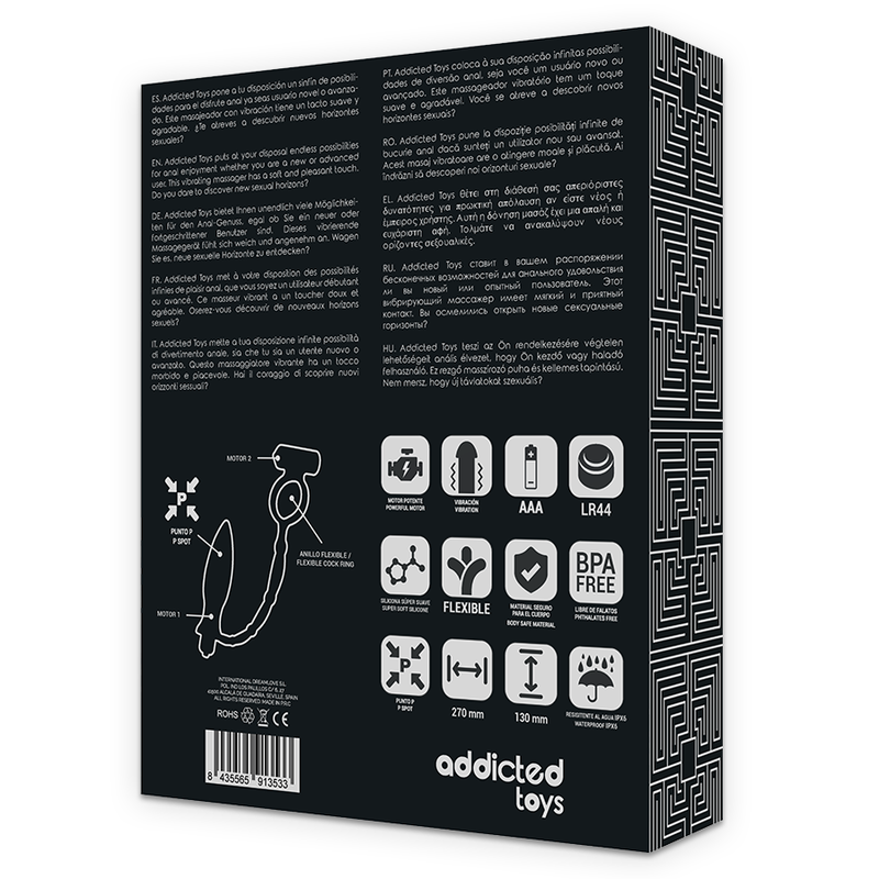 Addicted Toys - Plug Anal avec Anneau Vibrant