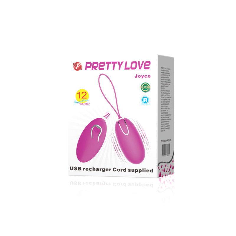 Joyce, œuf vibrant silicone avec télécommande