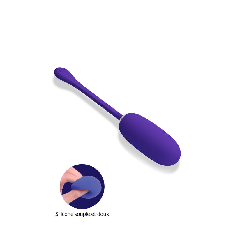 Marina violet, œuf vibrant silicone super soft