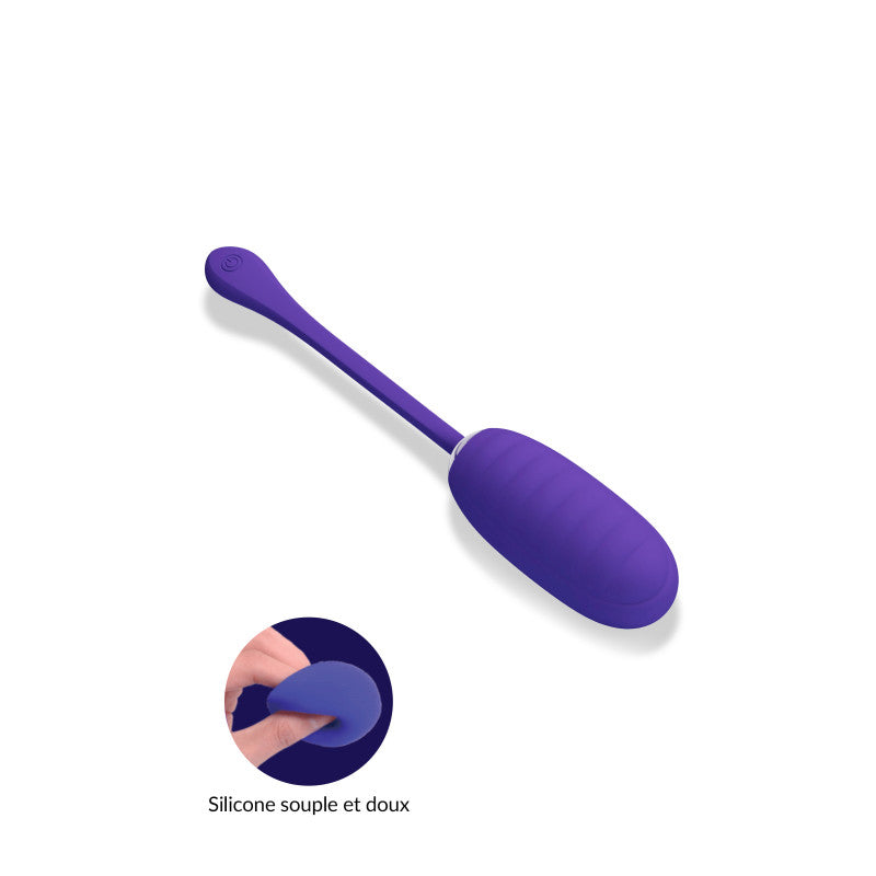 Kirk violet, œuf vibrant silicone super soft