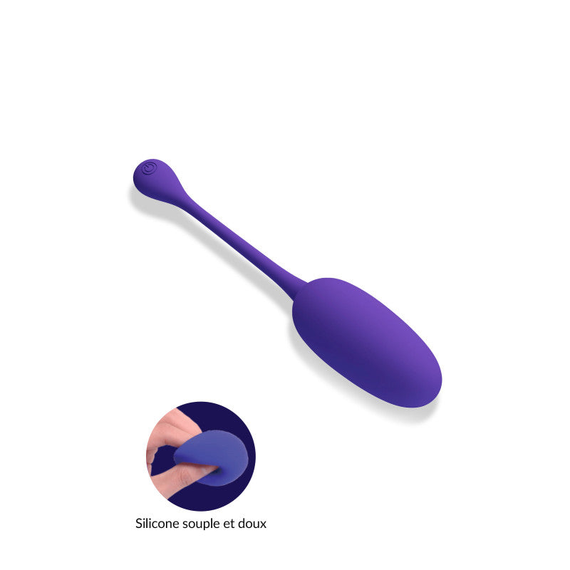 Knucker violet, œuf vibrant silicone super soft
