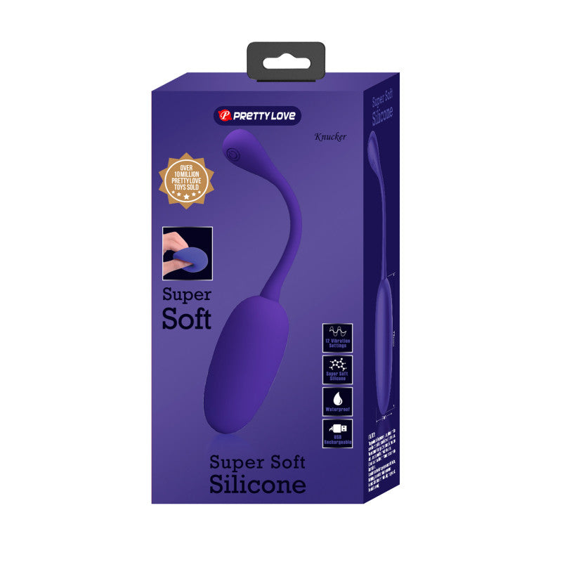 Knucker violet, œuf vibrant silicone super soft