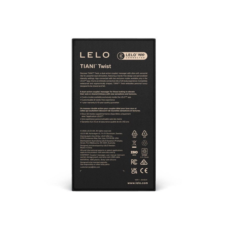 LELO Tiani Twist - Vibromasseur de couple connecté
