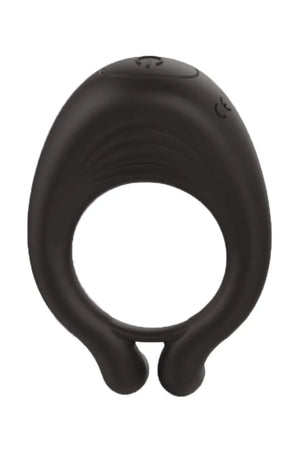 OCTAVE, Cockring Noir dans un silicone médical doux avec 1 mode de vibration - COR035BLK