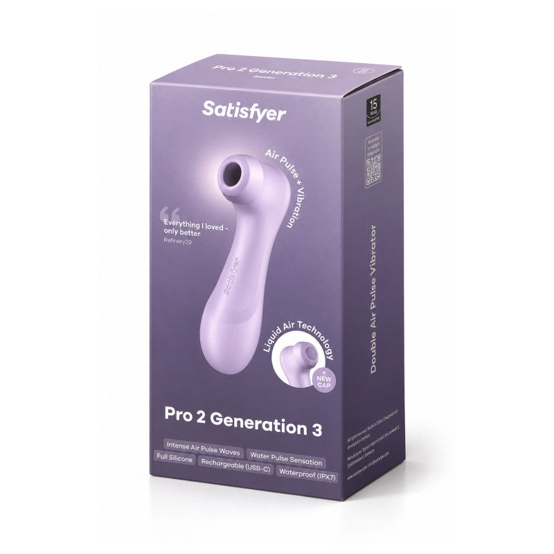 Pro 2 Generation 3, stimulateur clitoridien Air Pulse Vibrator violet