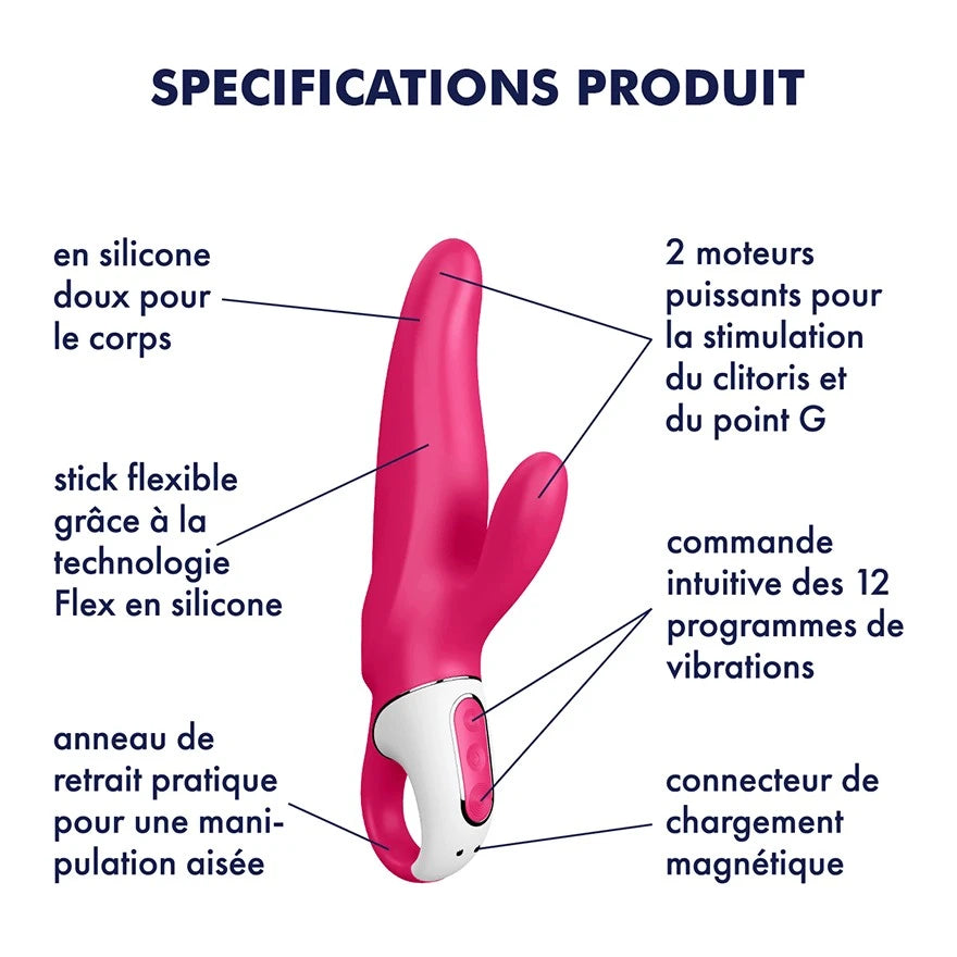 Rabbit en silicone waterproof Mr Rabbit Satisfyer