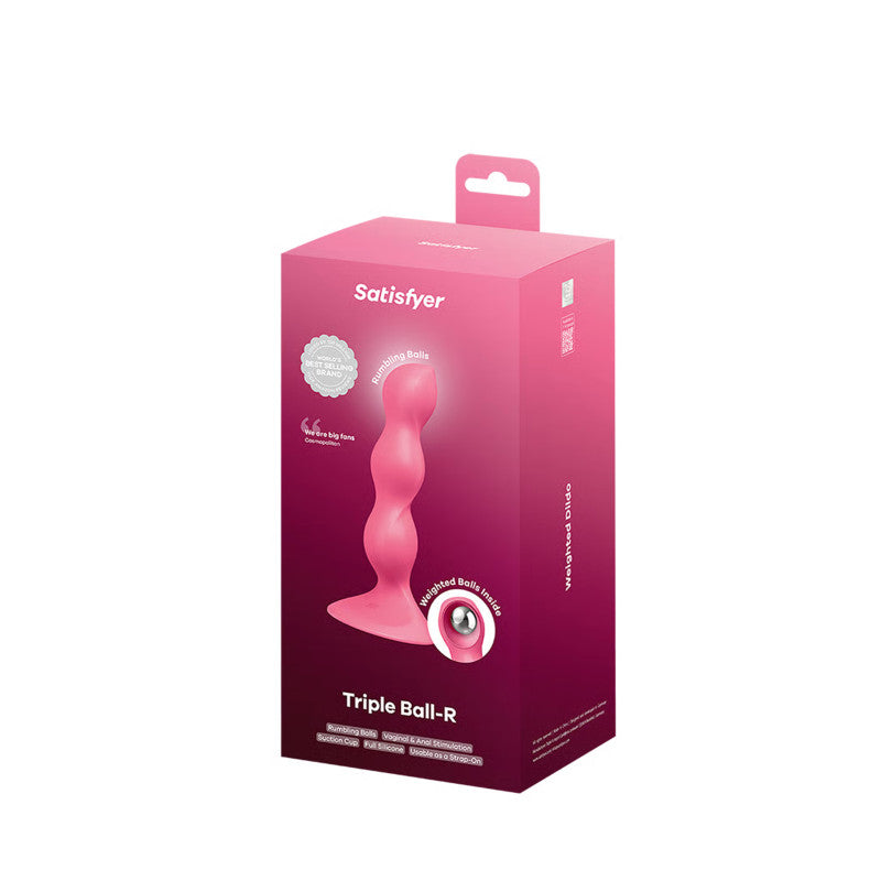 Satisfyer Triple Ball-R - Gode à boules lestées