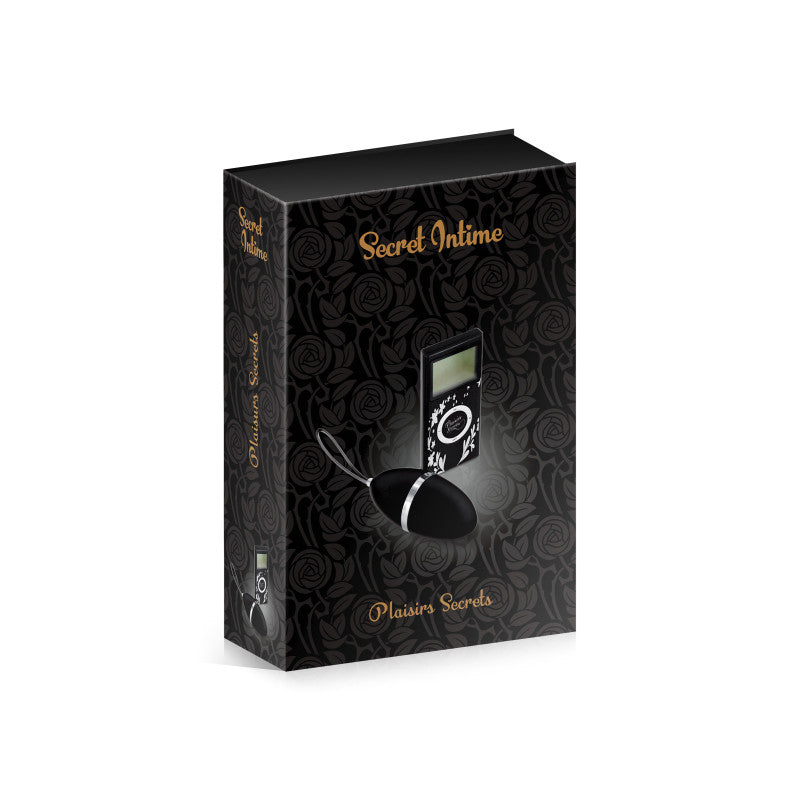 Secret Intime noir, œuf vibrant avec télécommande sans fil