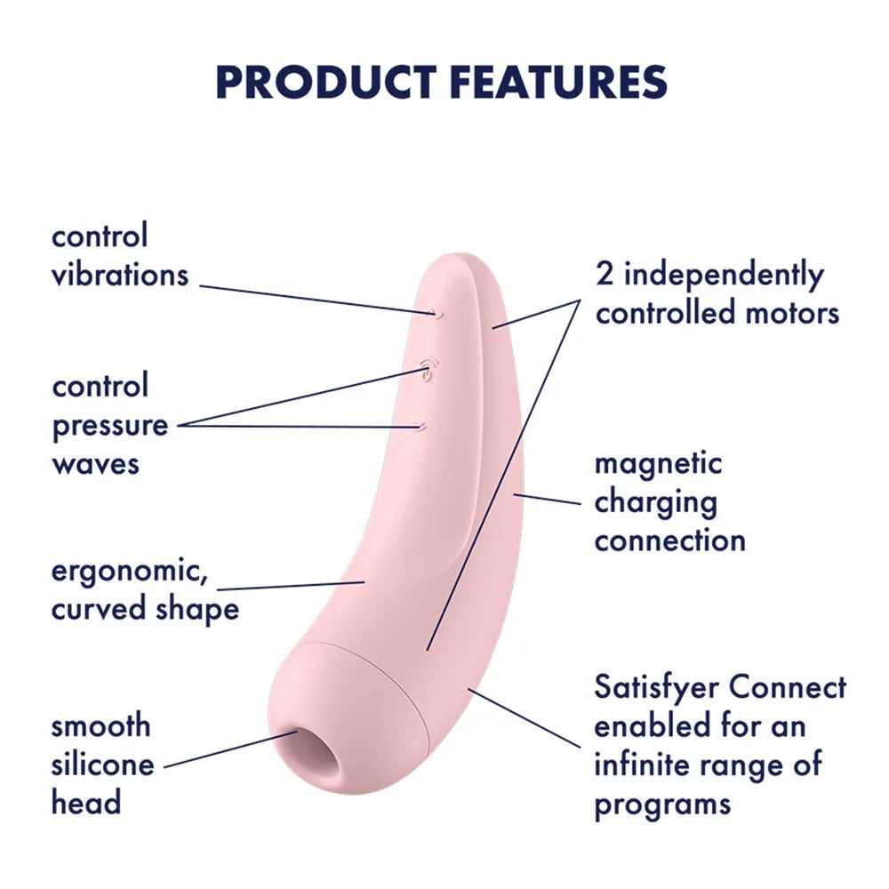 Stimulateur clitoridien connecté Curvy 1+ Satisfyer