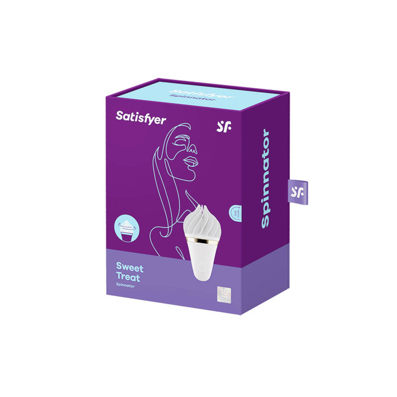 Sweet Treat, stimulateur clitoridien par rotation blanc