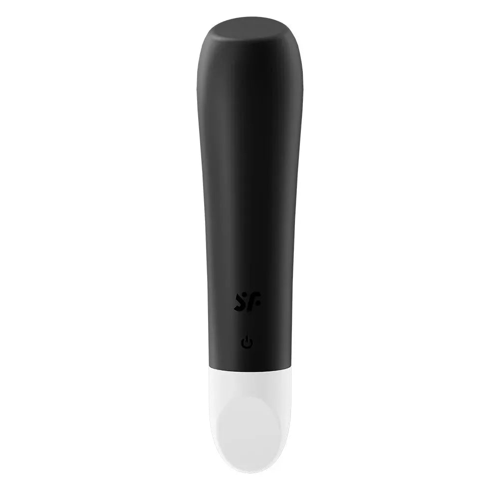 Vibromasseur bullet noir USB, puissant et compact, pour plaisir discret et intense.
