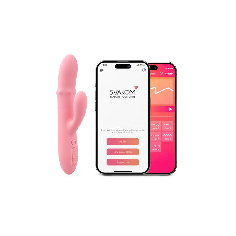 Vibromasseur Rabbit connecté avec va-et-vient Mora