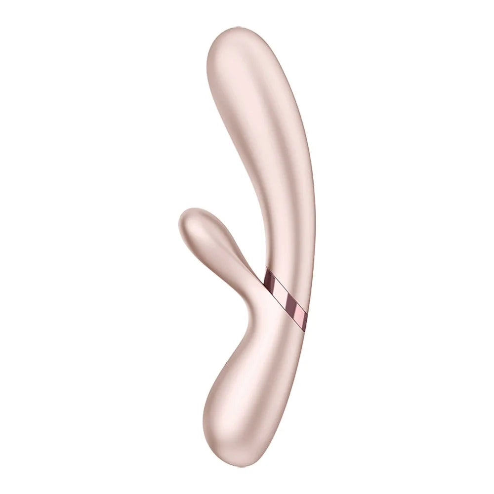 Vibromasseur rabbit nacré chauffant USB connecté Hot Lover