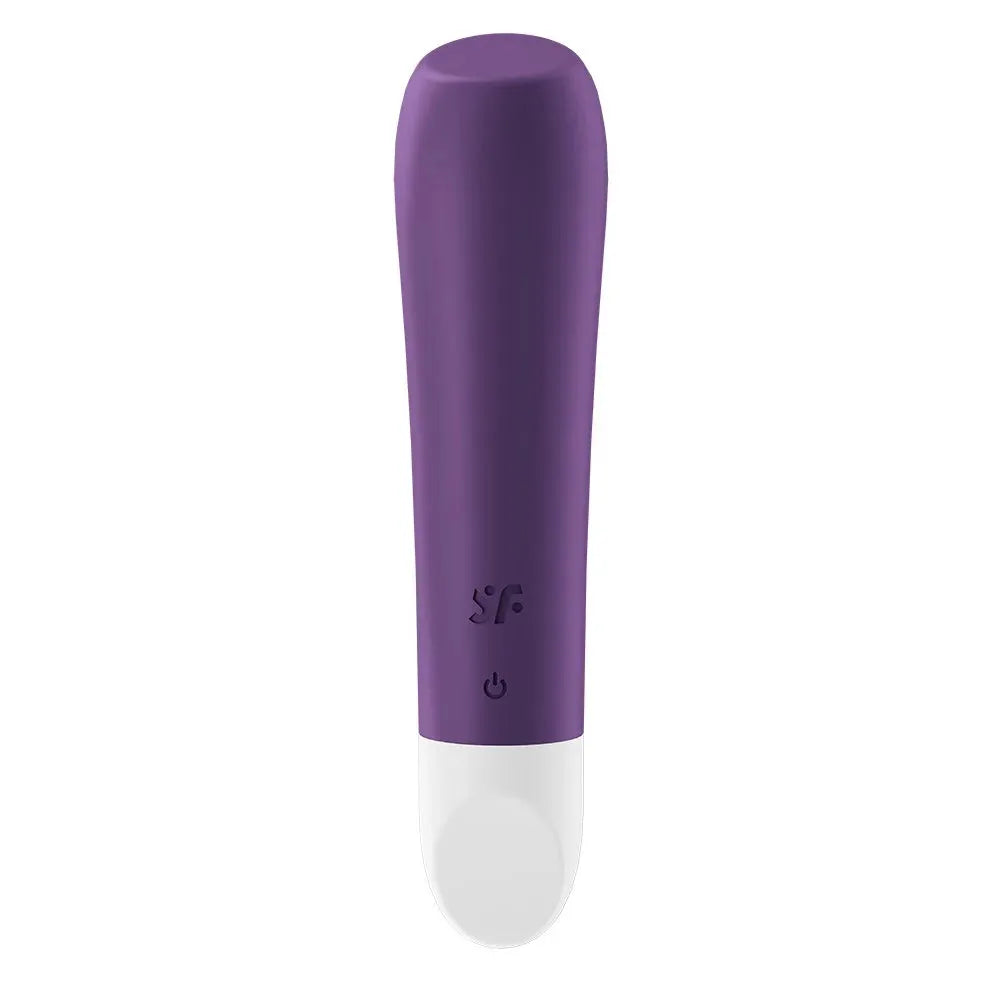 Vibromasseur violet USB compact, silicone doux, ergonomique pour plaisir discret et rechargeable facilement.